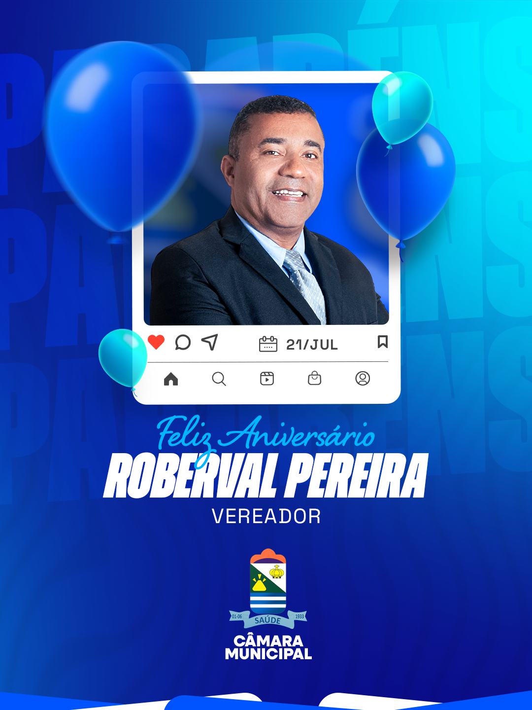 Parabéns, vereador Roberval Pereira!